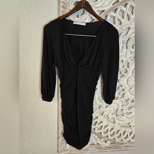 Susana Monaco Revolve Women’s Black Ruched Mini Dress Size S